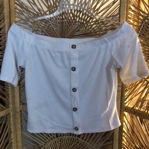 White kit off shoulder